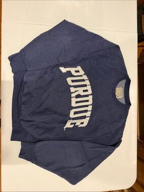 Steve & Barry's Navy Blue 'Purdue' Crewneck Sweatshirt